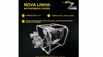 Nova linha de motobombas a diesel