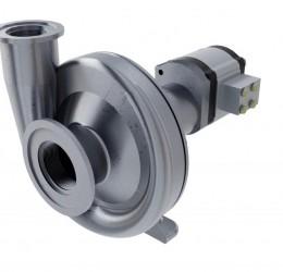 BOMBA CENTRÍF. INOX (ENTR. FLANGE 300 E ROSCA 2" / SAÍDA FLANGE 220 E ROSCA 1 ½") COM MOTOR HIDR. 16CM³