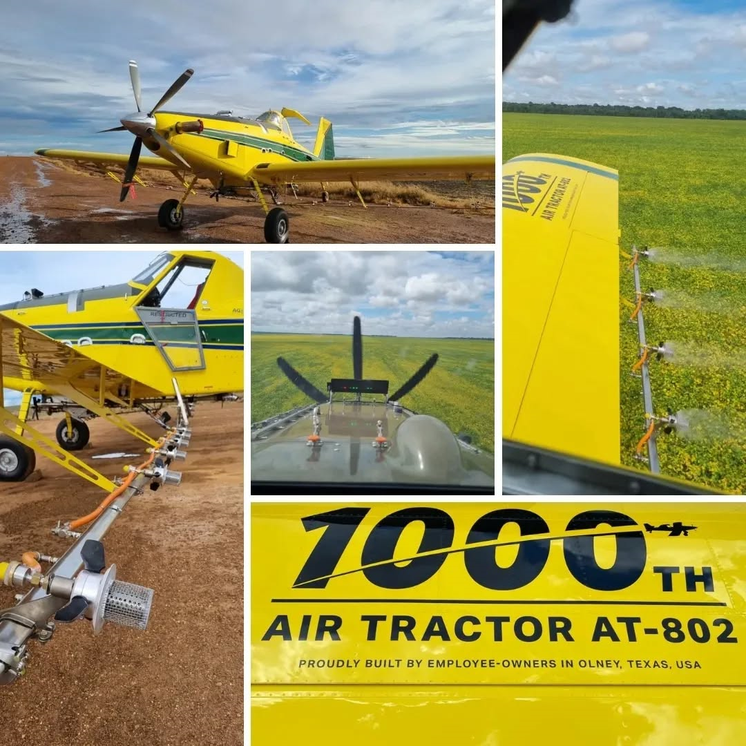 Atomizador Zanoni equipa o Air Tractor 802 de número 1000