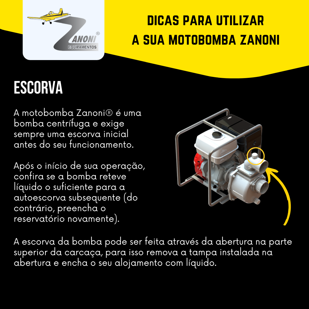 Dicas para utilizar sua motobomba Zanoni