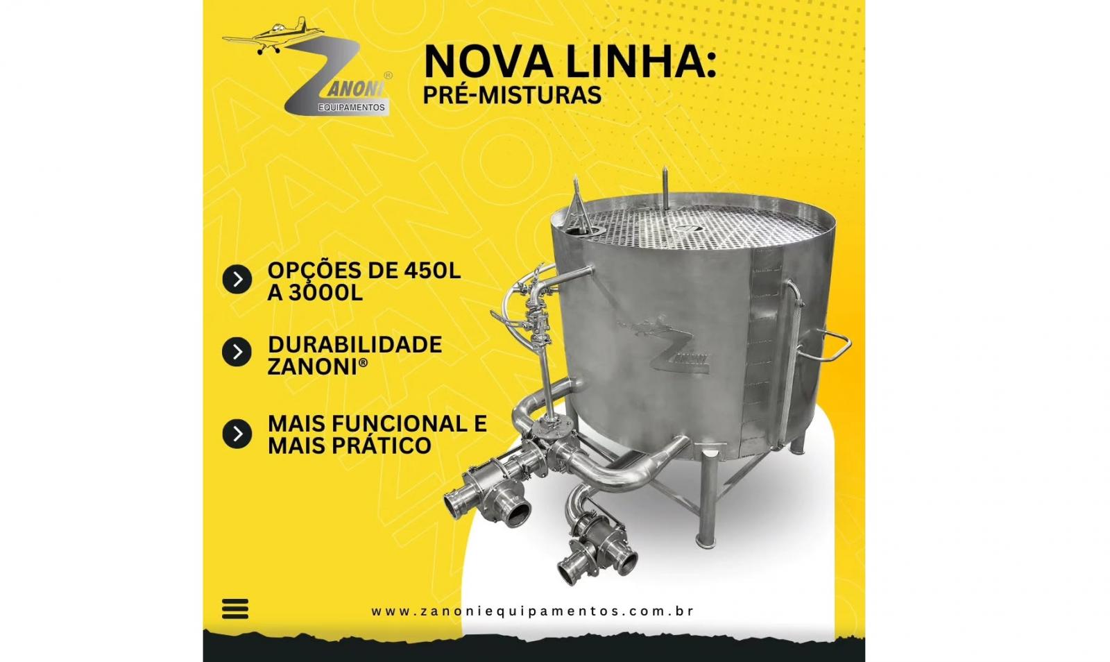 Nova linha de pré-misturas