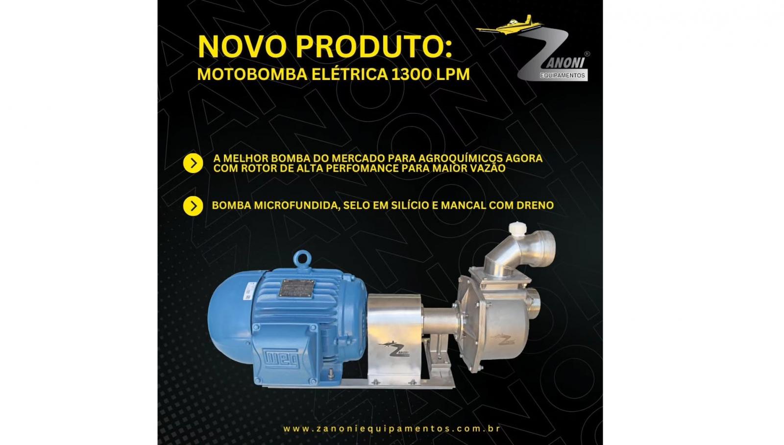 Nova motobomba elétrica (1300 LPM)