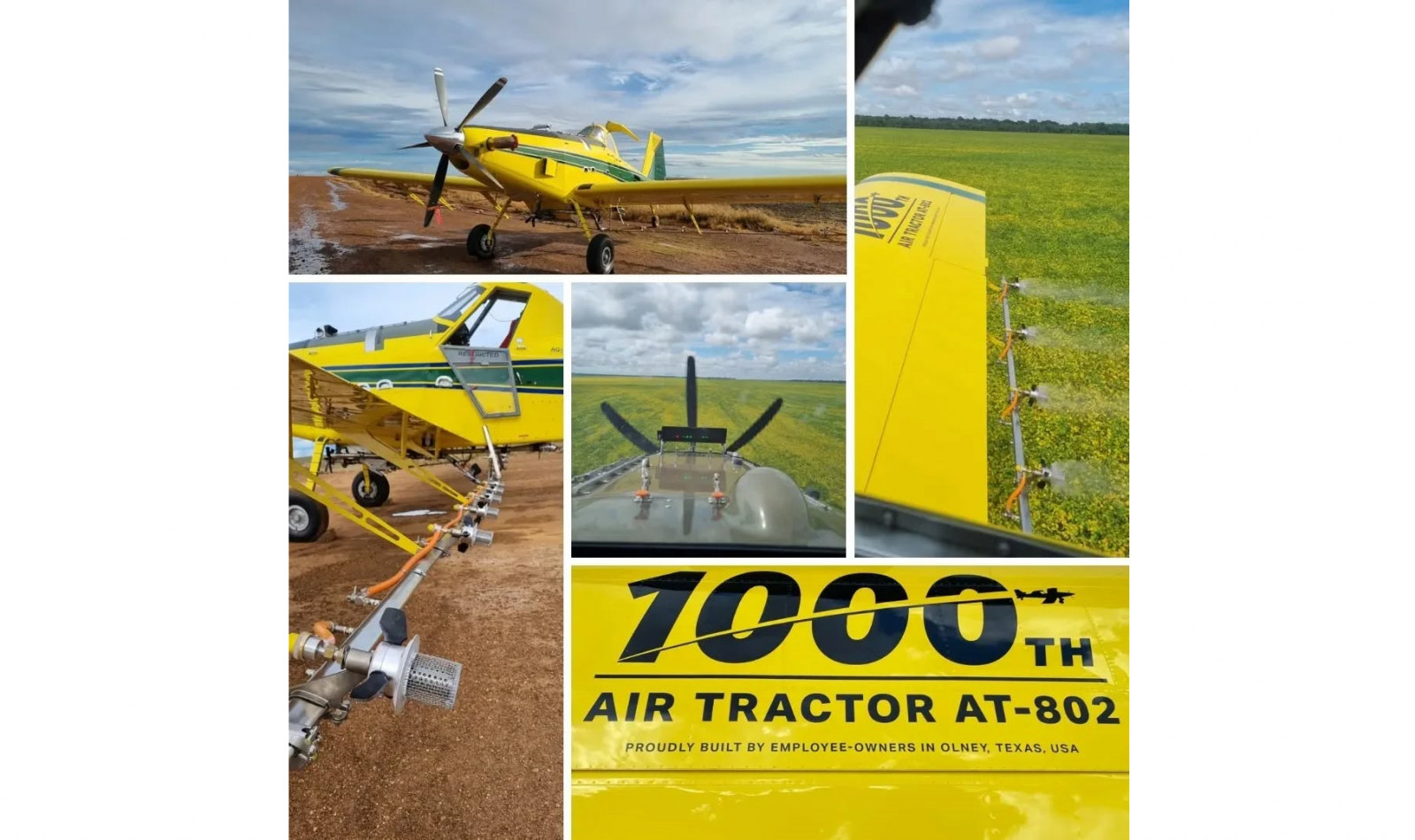 Zanoni atomizer equips the 1000th Air Tractor 802