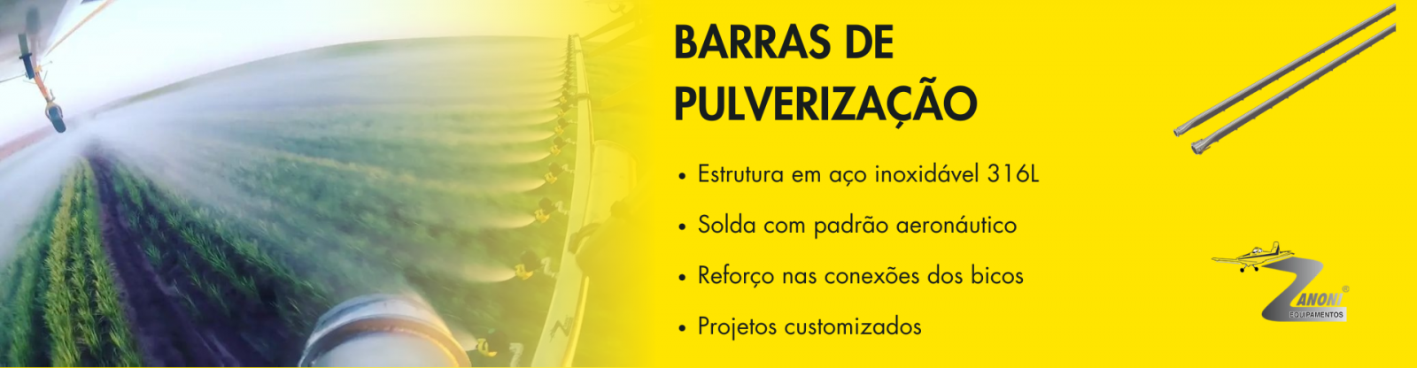 BARRAS DE PULVERIZAÇÃO