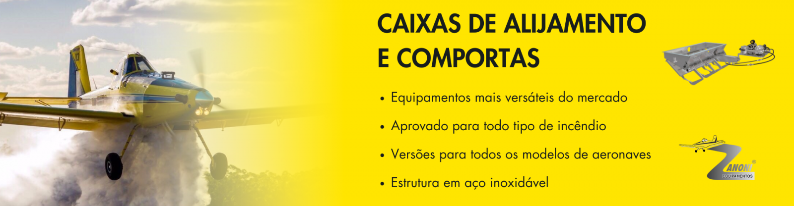 CAIXAS DE ALIJAMENTO E COMPORTAS